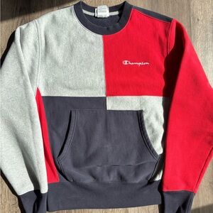 Vintage Champion Men's Colorblock Sweater Sz.S